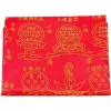 Red thickened brocade, silk embroidered Dharani, five-piece set widened and thickened wholesale Item Picture